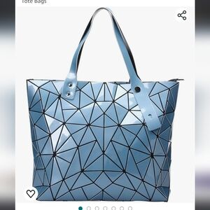 NWT LARGE GEOMETRIC TOTE BAG OFFICE LAPTOP HOLDER LUNCH 🎁 💝